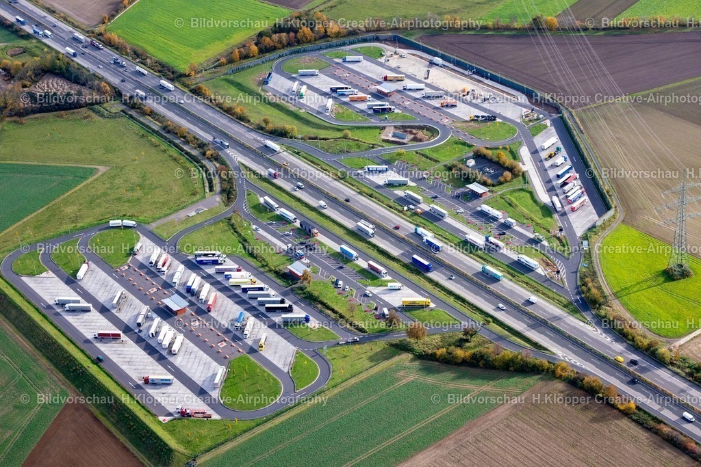 Luftbilder Düren-7175 | Luftbildfotografie Autobahn- Rastplatz der BAB A4" Rur-Scholle " in Düren - Realisiert mit Pictrs.com