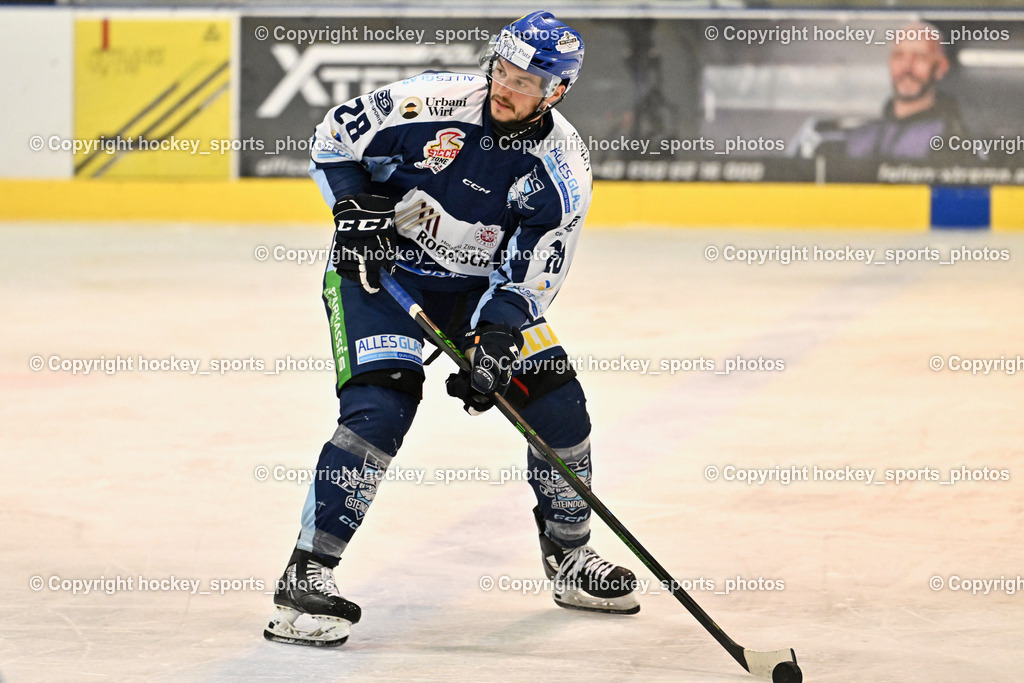 ESC Steindorf vs. MET PHOTOVOLTAIK HORNETS SPITTAL | #28 Bacher Stefan ESC Steindorf, ESC Steindorf vs. MET PHOTOVOLTAIK HORNETS SPITTAL, ESC Steindorf vs. MET PHOTOVOLTAIK HORNETS SPITTAL am 26.10.2024 in Steindorf (Ossiachersee Halle), Austria, (Photo by Bernd Stefan)