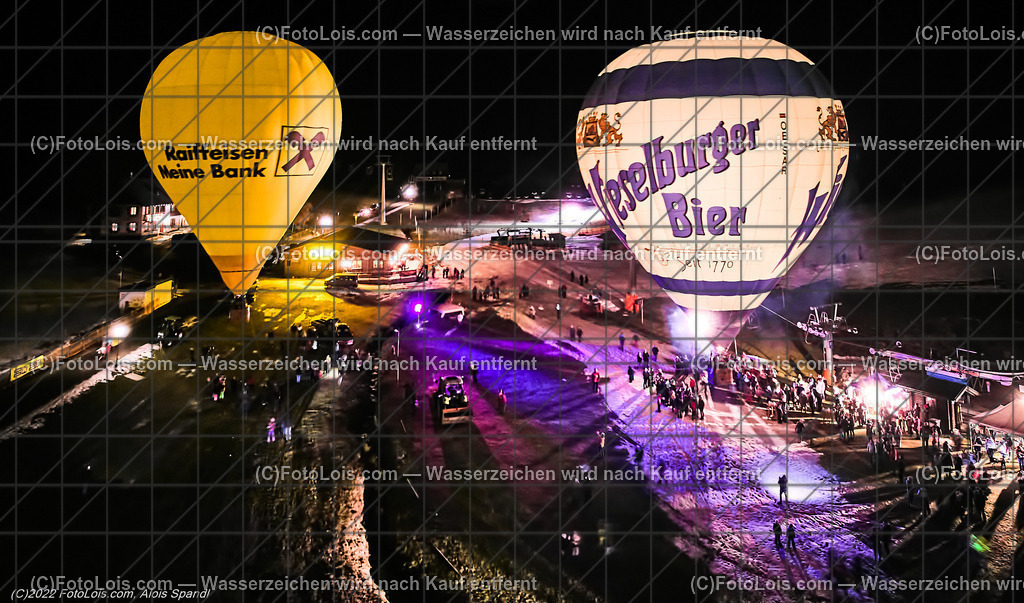 0327_Luftbild_Nacht der Ballone_Lackenhof | (C)FotoLois.com, Alois Spandl, Luftbild, 'Nacht der Ballone' des Ballonclub ÖTSCHERLAND in Lackenhof/Weitental, gemeinsame Veranstaltung mit Tourismusverband ÖTSCHER, Mi 28. Dezember 2022.