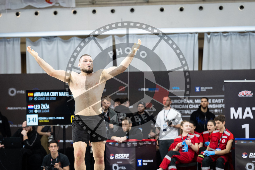 20260215PBB2000 | Fighters compete during the ADCC European Trials competition day 2 in Belgrade, Serbia, on February 15, 2026.