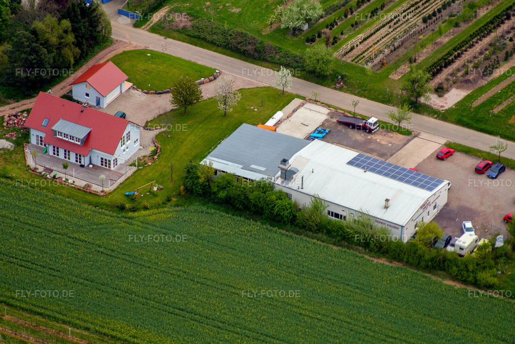 Luftbild: Fa. Reiner Hauser in Oberhausen im Bundesland Rheinland-Pfalz in Deutschland. Foto: IMG_1753.jpg vom 01.05.2006 durch Werner Riehm/FLY-FOTO.de
