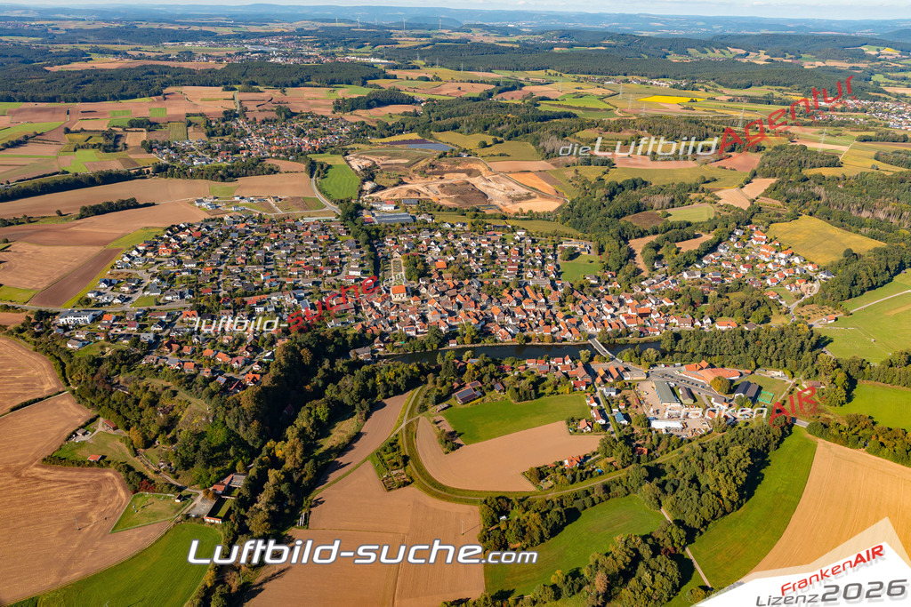 Aktuelles Luftbild von  Marktzeuln Kauf mit Lizenz / Bildrechten möglich- Die Luftaufnahme wurde 2021 mittels UL-Flugzeug erstellt ( keine Drohne ) - hochauflösende Kamera-Systeme von  Canon -Beste Qualität - Für grossformatige Ausdrucke geeignet. Die Geschenkidee !