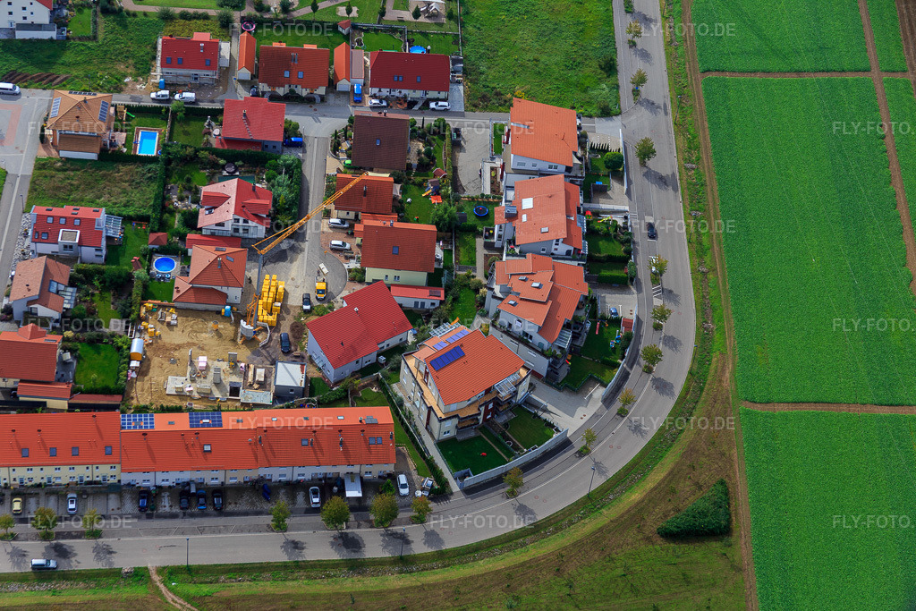 Luftbild: Am Höhenweg in Kandel im Bundesland Rheinland-Pfalz in Deutschland. Foto: IMG_072802.jpg vom 19.09.2014 durch Werner Riehm/FLY-FOTO.de