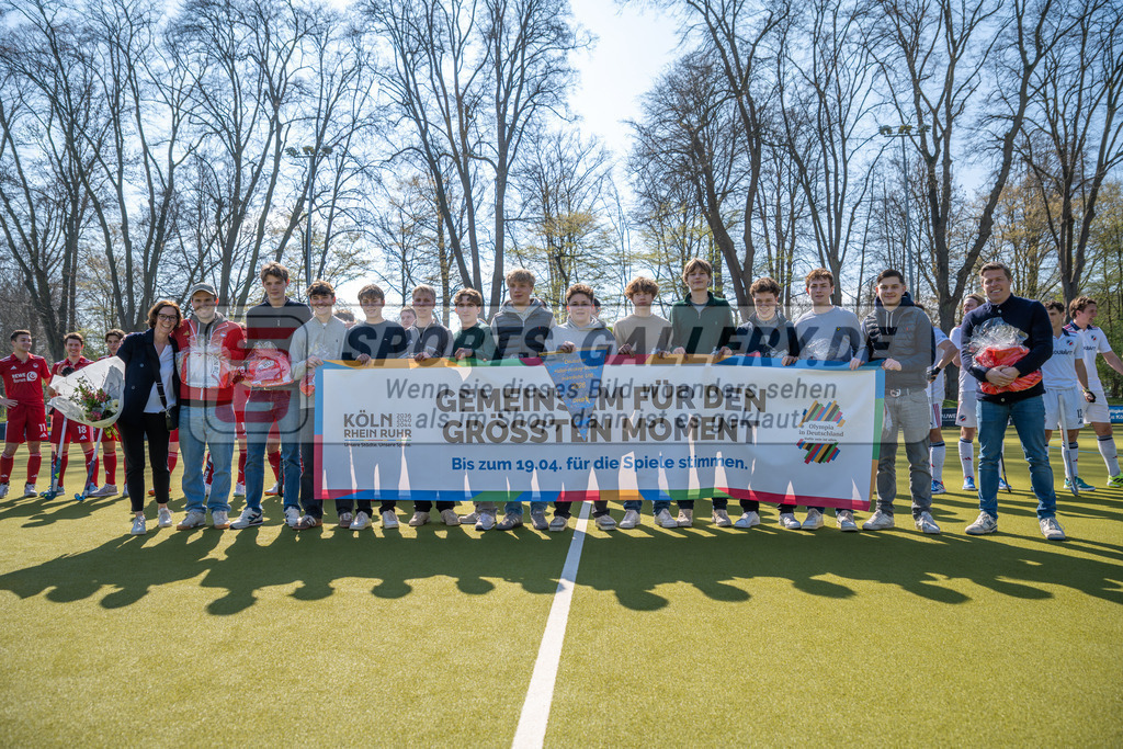 SFE_20260321_0016 | Köln, Deutschland, 21.03.26: Feldhockey 1. Bundesliga Herren zwischen Rot-Weiss Köln - Mannheimer HC im REWE Sportpark am 21.03.2026 in Köln, Deutschland. (Foto von Stephan Fehrmann)Köln, Germany, 21.03.26: Feldhockey 1. Bundesliga Herren between Rot-Weiss Köln - Mannheimer HC in REWE Sportpark at 21.03.2026 in Köln, Deutschland. (Foto from Stephan Fehrmann)