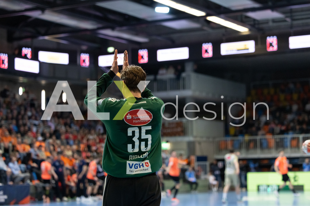 Handball I Herren I Saison 2025-2026 I EHF EUROPEAN LEAGUE 2025/26 | Men I Main Round I 2. Spieltag I Kadetten Schaffhausen - TSV Hannover-Burgdorf I 24.02.2026 | 35 Joel Birlehm (DE) (TSV Hannover-Burgdorf) – Torhüter - Realisiert mit Pictrs.com