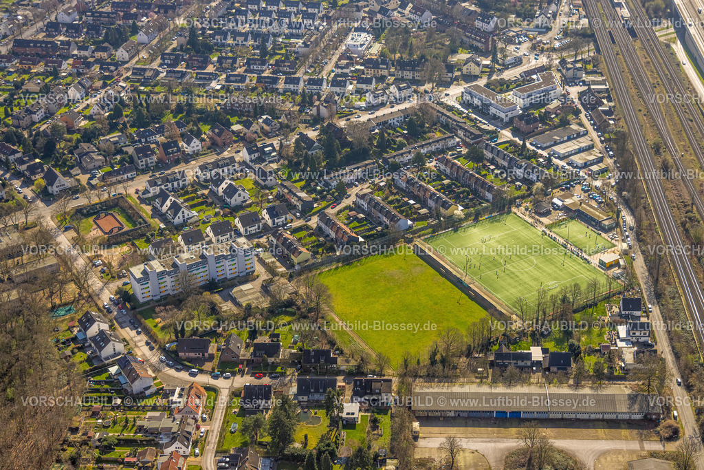 Duisburg240302969 | Luftbild, Karl-Dölzig-Platz Fußballstadion, Turn und Sportverein Viktoria 06 Duisburg-Buchholz, Wohngebiet Sittardsberger Allee, Buchholz, Duisburg, Ruhrgebiet, Nordrhein-Westfalen, Deutschland, Duisburg-S