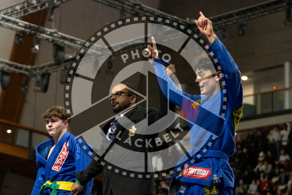 20240119PBB1552 | Fighters compete during the IBJJF European Championship in Paris, France, on January 19, 2024.