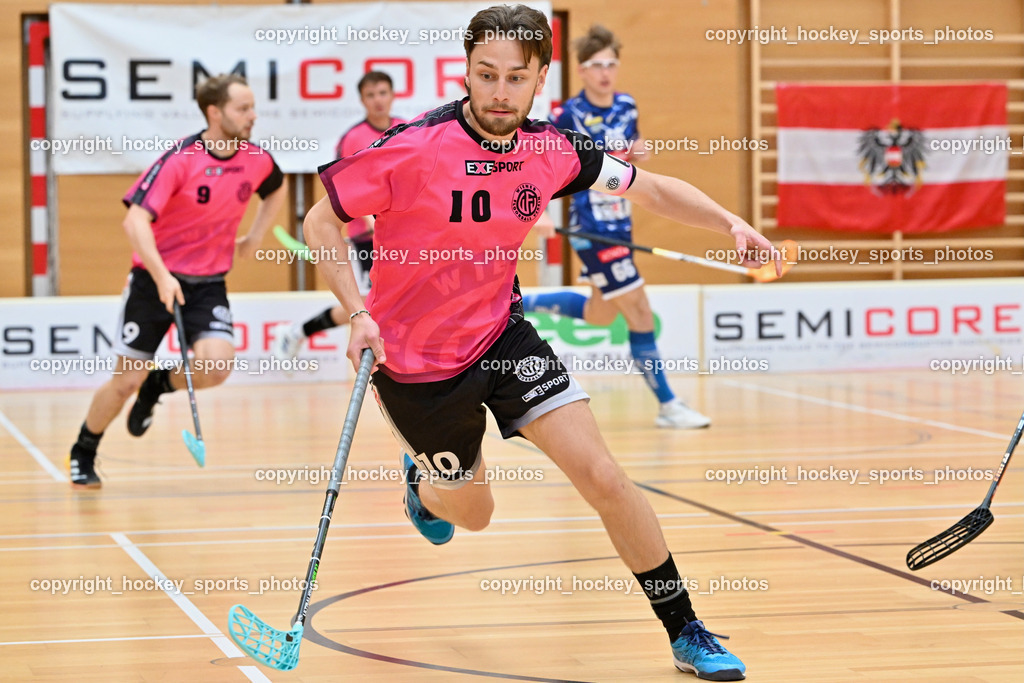 VSV Unihockey vs. Wiener Floorball Verein | #10 HORN Philipp Wiener Floorballverein, VSV Unihockey vs. Wiener Floorball Verein, VSV Unihockey vs. Wiener Floorball Verein am 18.05.2025 in Villach (Ballspielhalle St. Martin), Austria, (Photo by Bernd Stefan)
