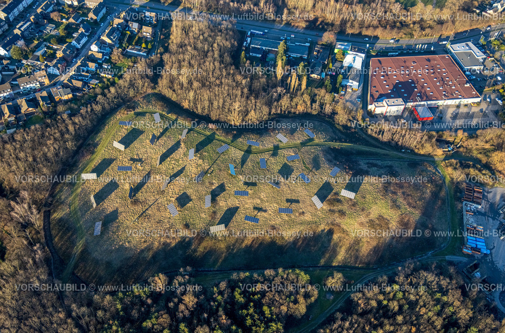Bottrop230201950 | Luftbild, Solarpark am Südring, Süd, Bottrop, Ruhrgebiet, Nordrhein-Westfalen, Deutschland