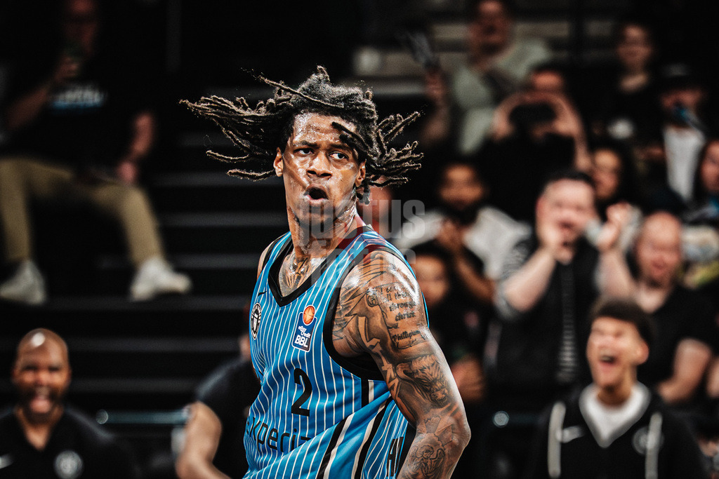 Basketball | Männer | Saison 2025/2026 | easyCredit Basketball Bundesliga | 13. Spieltag | Veolia Towers Hamburg vs. Rostock Seawolves | 22.04.2026 | Leonard Thorpe Jr. (#2, Veolia Towers Hamburg)