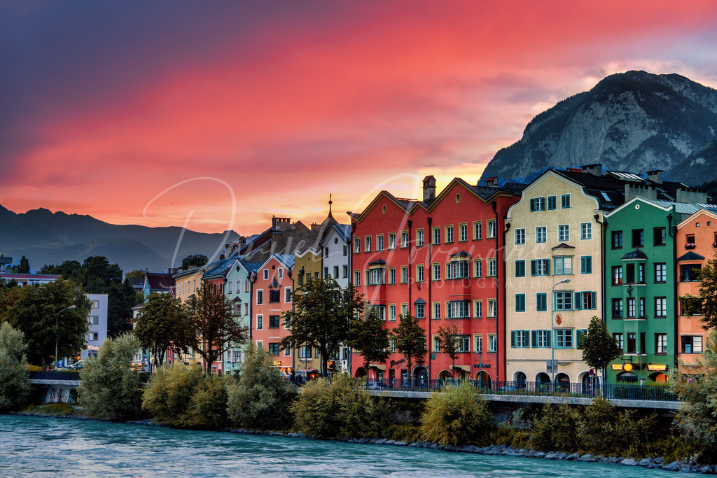 Sonnenuntergang | Herbstlicher Sonnenuntergang mit Blick auf Mariahilf