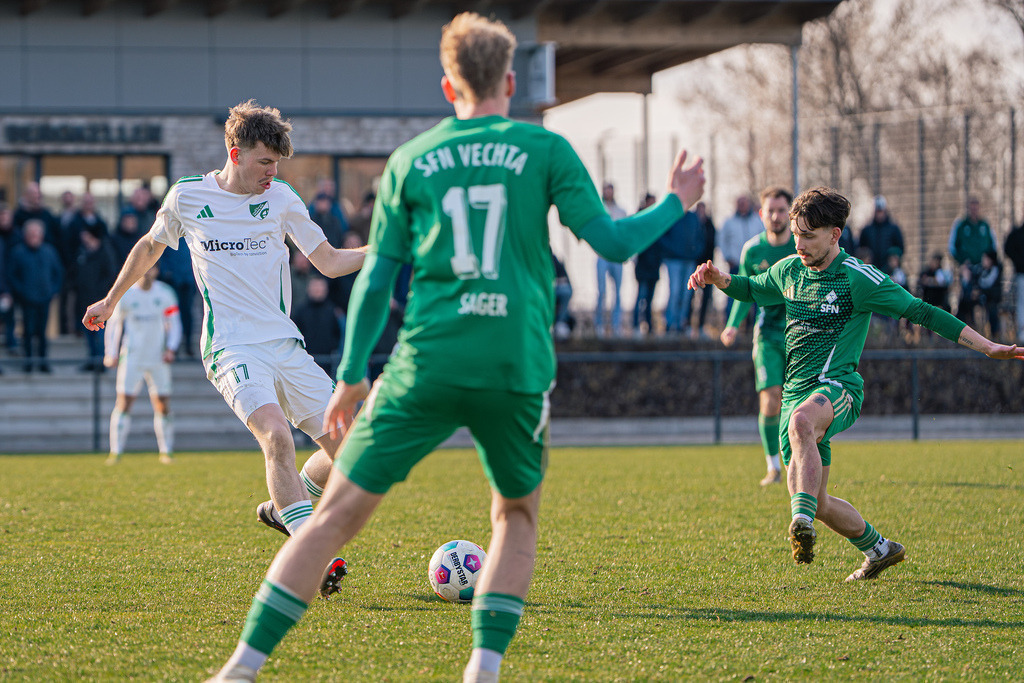 Fußball I Herren I Saison 2025-2026 I Landesliga Weser-Ems I 20. Spieltag I SFN Vechta - SV GW Mühlen I 15.03.20260027 | jns.sportfotos - Realisiert mit Pictrs.com