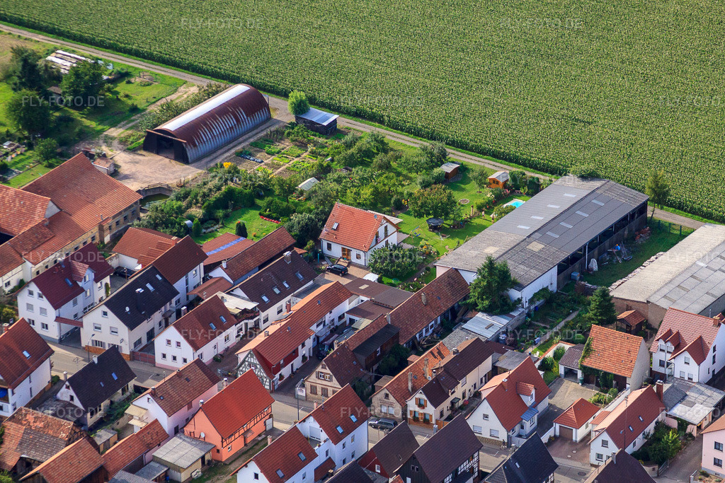 Luftbild: Saarstr in Kandel im Bundesland Rheinland-Pfalz in Deutschland. Foto: IMG_44019.jpg vom 17.08.2011 durch Werner Riehm/FLY-FOTO.de