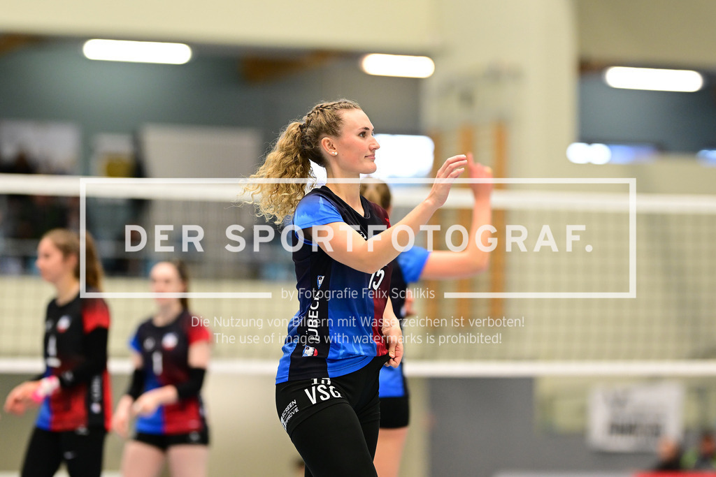 Volleyball I Frauen I Saison 2024-2025 I Regionalliga Nord I VT Hamburg - VSG Lübeck I 85507 | Der Sportfotograf. - Realisiert mit Pictrs.com