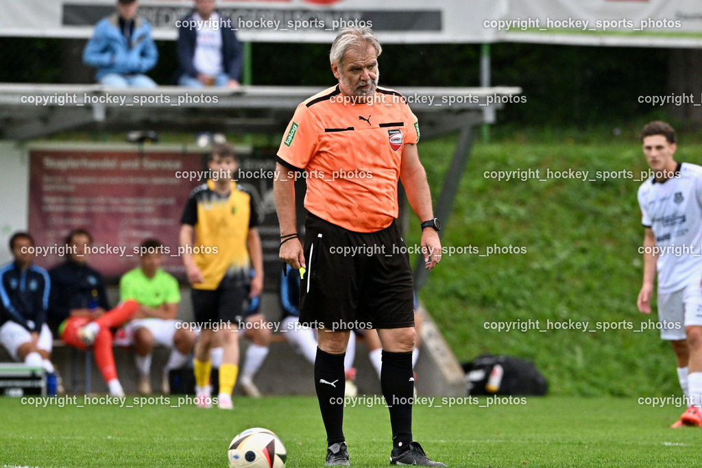 SV Arnoldstein vs. ATUS Velden | Meschnark Lukas Referee, SV Arnoldstein vs. ATUS Velden, SV Arnoldstein vs. ATUS Velden am 16.09.2025 in Arnoldstein (Waldparkstadion Arnoldstein), Austria, (Photo by Bernd Stefan)