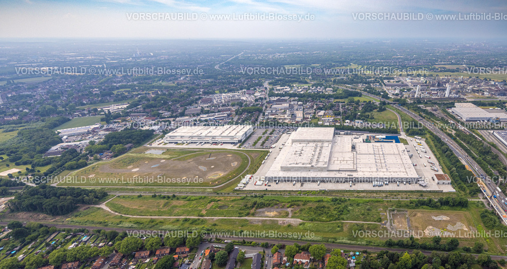 Oberhausen250516701 | Luftbild, EDEKA Rhein-Ruhr Zentrallager, Picnic FCA Oberhausen GmbH E-Food-Lager, Baustelle Schwarze Heide,Schwarze Heide, Oberhausen, Ruhrgebiet, Nordrhein-Westfalen, Deutschland