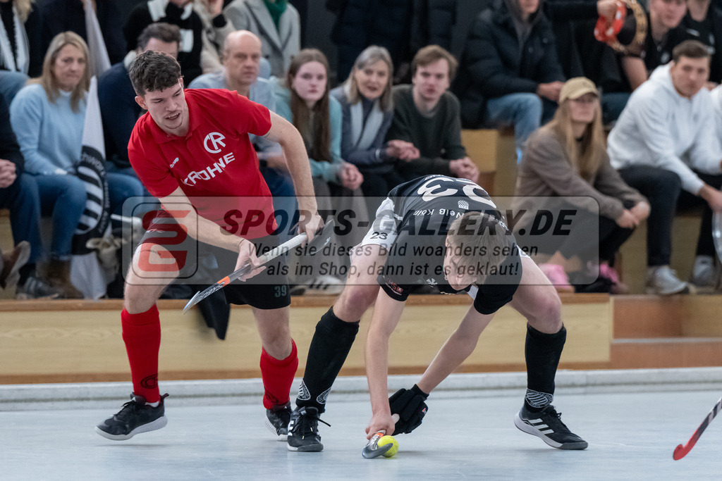 HK_20250202_102287 | 2. Bundesliga Halle Herren Club Raffelberg - Schwarz Weiss Köln am 2.2.2025 Halle am Raffelberg, Duisburg ,