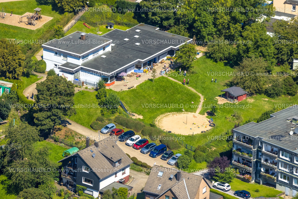 Ennepetal230801639 | Luftbild, Evang. Kindergarten und Familienzentrum Rüggeberg, Ennepetal, Ruhrgebiet, Nordrhein-Westfalen, Deutschland