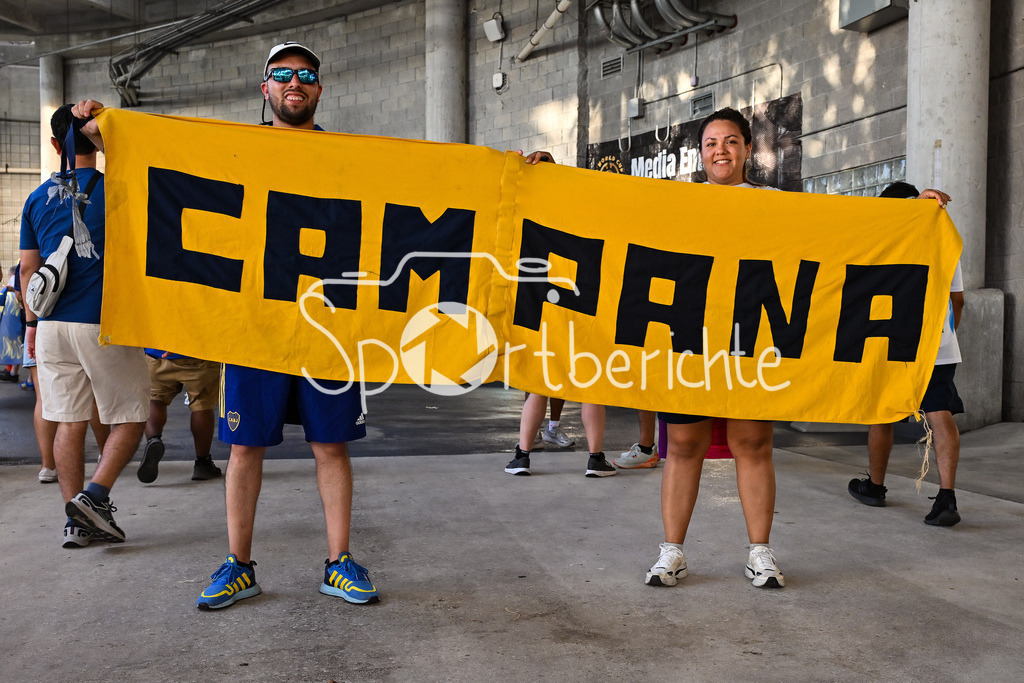 FC Bayern München - Boca Juniors | Das Hard Rock Stadium in Miami ist fest in Hand der Argentinieschen Fans der Boca Juniors / Argentinien / Argentina / Symbolbild / FIFA Club World Cup: FC Bayern Muenchen - Boca Juniors, Hard Rock Stadium am 20.06.2025