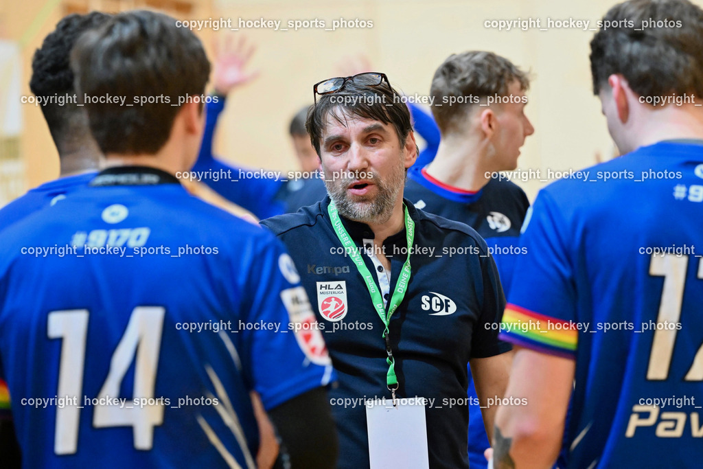 SC Ferlach vs. ALPLA HC Hard 2.3.2024 | Headcoach SC Ferlach BEGUS Robert, SC Ferlach vs. ALPLA HC Hard 2.3.2024, SC Ferlach vs. ALPLA HC Hard am 02.03.2024 in Ferlach (Ballspielhalle Ferlach), Austria, (Photo by Bernd Stefan)