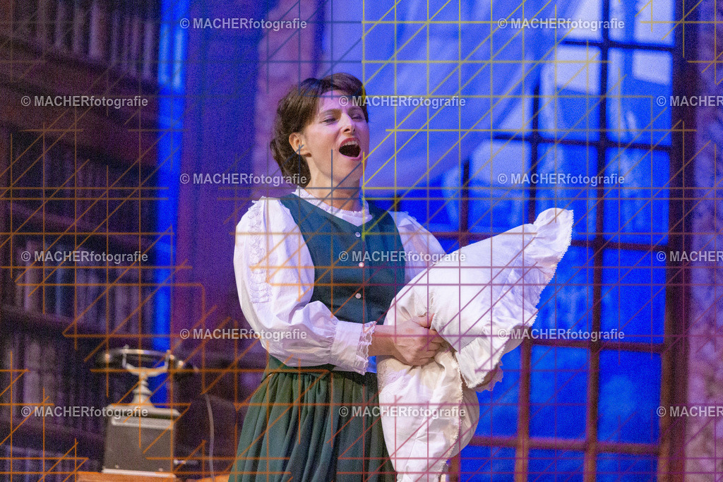 241_MFL-2025 | Portraitbilder von Regisseur; Darsteller; Techniker; Maske; Kostüme; Chor; Musiker; Bilderserie der Generalprobe und der Premierenvorstellung, Szenenbilder; Ausdrucksstudien; Bühnenüberblick; Bühnenkulissen; Pressefotos inkl. Redaktionsfoto Darstellergruppe.