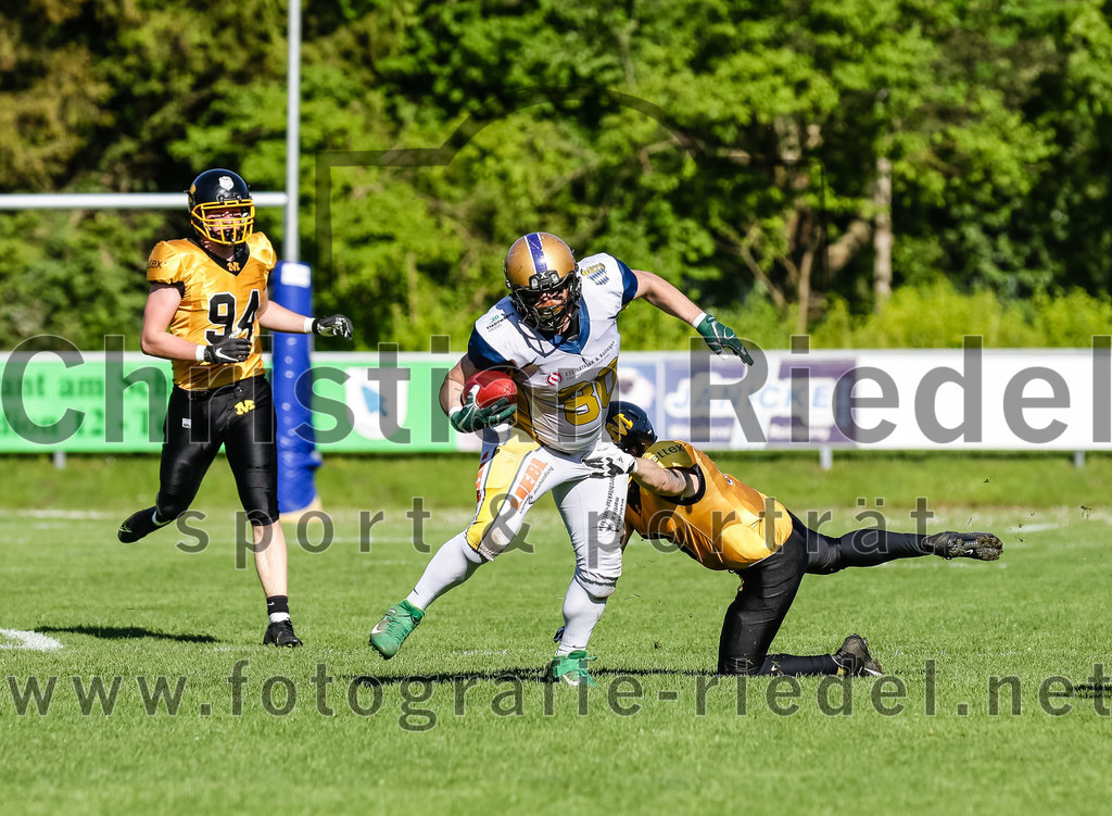 2022-05-14_089_Erding_Bulls_gegen_Munich_Cowboys_2 | Erding, Deutschland, 14.05.2022:
Fußball, Regionalliga 2022, 3. Spieltag, Erding Bulls gegen Munich Cowboys 2, Endergebnis: 20:30

Maximilian Stacke (Erding Bulls, #80)

Foto: Christian Riedel / fotografie-riedel.net