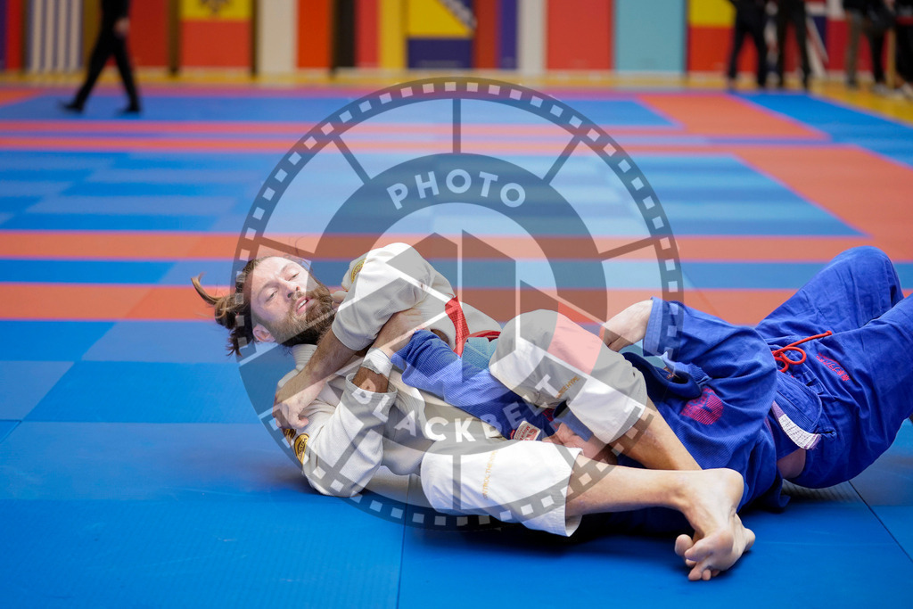 20240203PBB07778 | Fighters compete during the Brazilian Jiu-Jitsu Championship of the AJP Tour in Maintal by Frankfurt am Main, Germany, on February 2, 2024.