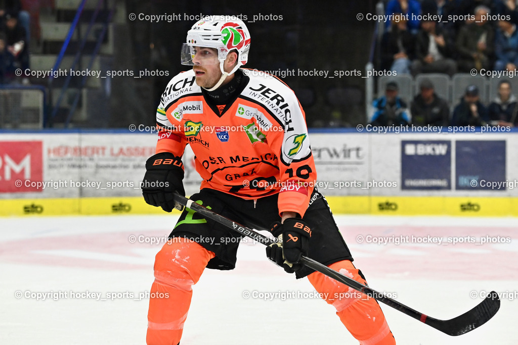 EC IDM WÄRMEPUMPEN VSV vs. MOSER MEDICAL GRAZ99ERS | #10 Chris Collins Graz 99ers, EC IDM WÄRMEPUMPEN VSV vs. MOSER MEDICAL GRAZ99ERS, EC IDM WÄRMEPUMPEN VSV vs. MOSER MEDICAL GRAZ99ERS am 12.03.2026 in Villach (Stadthalle Villach), Austria, (Photo by Bernd Stefan)