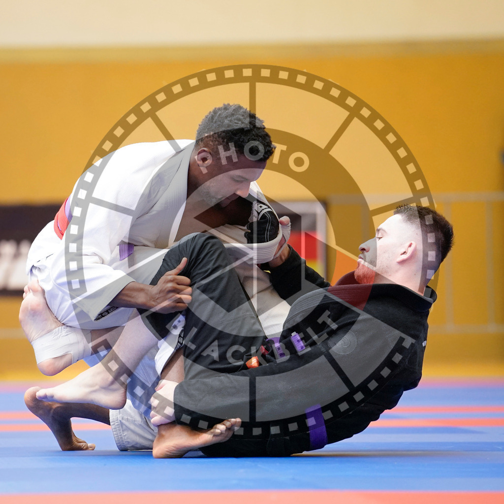 20240203PBB06995 | Fighters compete during the Brazilian Jiu-Jitsu Championship of the AJP Tour in Maintal by Frankfurt am Main, Germany, on February 2, 2024.