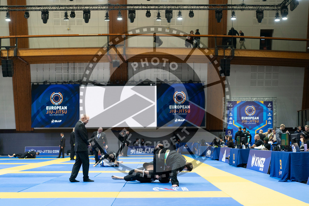 20240119PBB2338 | Fighters compete during the IBJJF European Championship in Paris, France, on January 19, 2024.