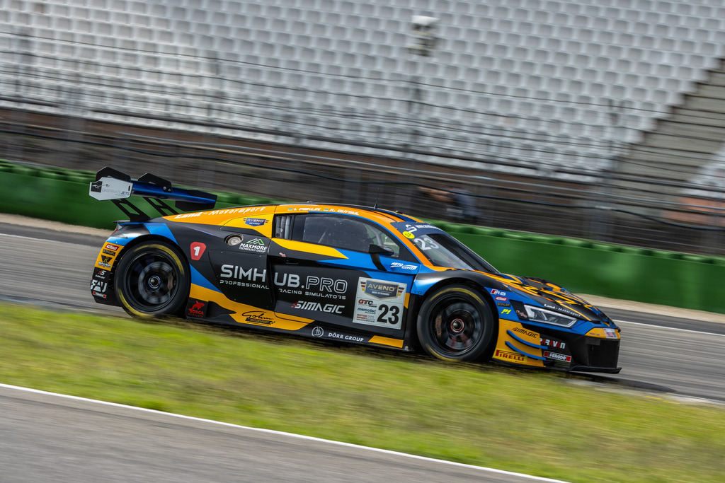 Hockenheimring, 09. August 2024: GT 60 powered by Pirelli (Zeittraining). Bild: Audi R8 LMS GT3 Evo II (Land Motorsport mit Konstantin Gutsul und Ivan Peklin, beide Ukraine) | Hockenheimring, 09. August 2024: GT 60 powered by Pirelli (Zeittraining). Bild: Audi R8 LMS GT3 Evo II (Land Motorsport mit Konstantin Gutsul und Ivan Peklin, beide Ukraine) - Realisiert mit Pictrs.com