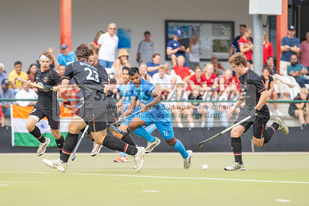 HK_20230822_103664 | 4 Nations Tournament Spiel um Platz 1 ( MU21 ) Indien - Germany am 22.8.2023 DHC Düsseldorf, Düsseldorf ,