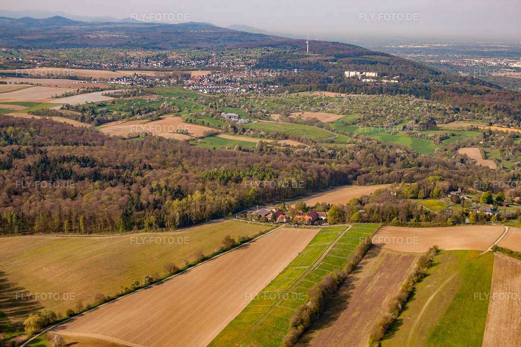 Luftbild: Durlach, Rittnerthof im Ortsteil Durlach in Karlsruhe im Bundesland Baden-Württemberg in Deutschland. Foto: IMG_25941.jpg vom 23.04.2010 durch Werner Riehm/FLY-FOTO.de