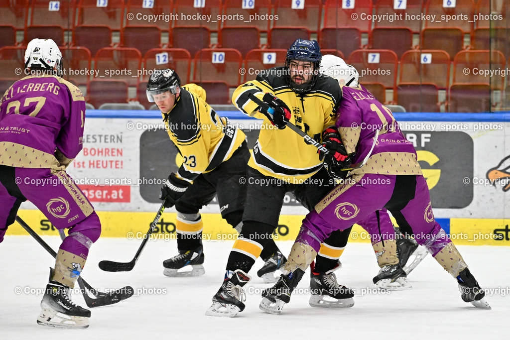 EC Kellerberg vs. EC Arnoldstein | #23 Galli Stefan EC Arnoldstein, #96 Ottogalli Mattia EC Arnoldstein, #16 Tischner Lukas EC Kellerberg,  EC Kellerberg vs. EC Arnoldstein, EC Kellerberg vs. EC Arnoldstein am 27.01.2026 in Villach (Stadthalle Villach), Austria, (Photo by Bernd Stefan)