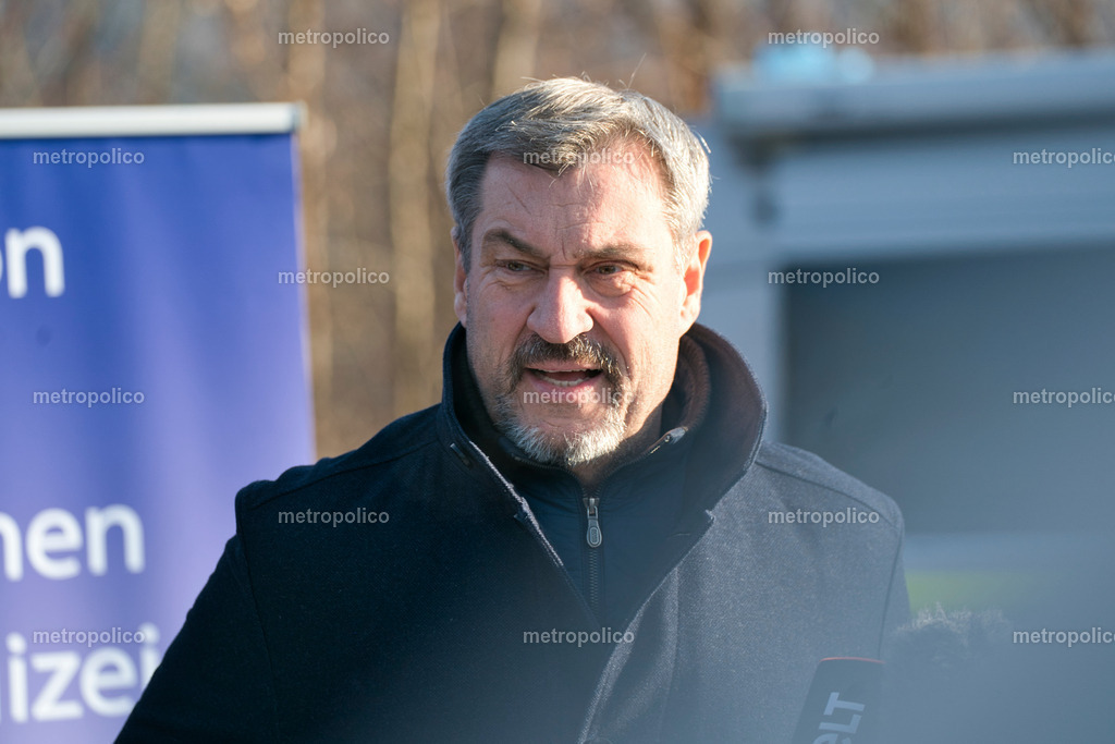 Markus Söder im Rahmen der PK zur Jahresbilanz Grenzpolizei am 6. Feb. 2025 (5) (1) | Metropolico