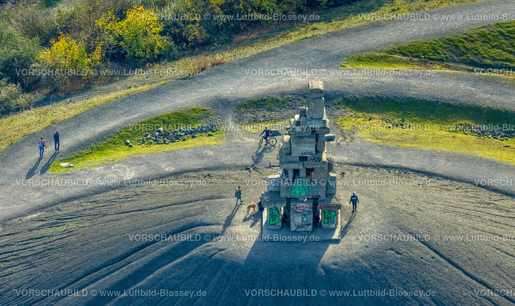Gelsenkirchen221101997suedlich | Luftbild, Halde Rheinelbe mit Himmelstreppe Skulptur, Ückendorf, Gelsenkirchen, Ruhrgebiet, Nordrhein-Westfalen, Deutschland