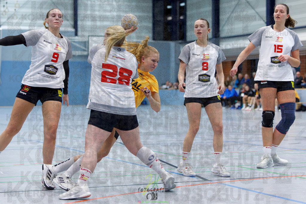 Frauen Oberliga Mitte (HHV); HSG Eibelshausen/Ewersbach - HSG Wettenberg II | Frauen Oberliga Mitte (HHV); HSG Eibelshausen/Ewersbach - HSG Wettenberg II am 13.12.2025 in Steinbrücken (Sporthalle am Hammerweiher)Photo © 2025 - Jörg Heinrich - Realisiert mit Pictrs.com