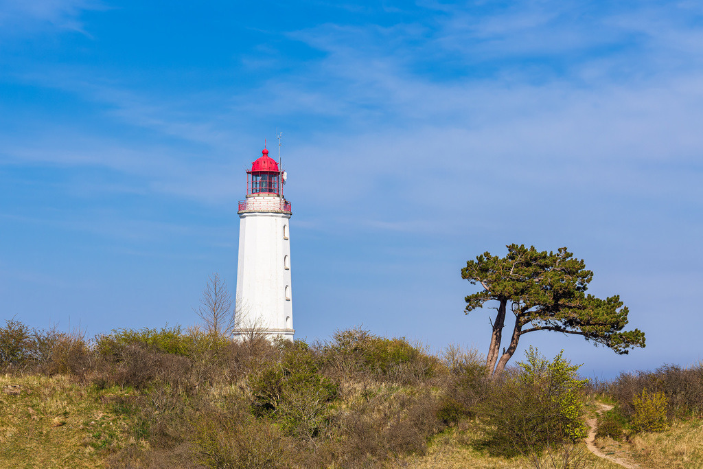Der Leuchtturm Dornbusch auf der Insel Hiddensee | Der Leuchtturm Dornbusch auf der Insel Hiddensee.