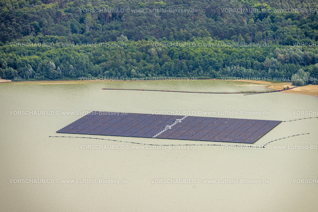 Haltern220602774 | Luftbild, Solaranlage im Silbersee III, schwimmende Photovoltaikanlage, Lehmbraken, Haltern am See, Ruhrgebiet, Nordrhein-Westfalen, Deutschland