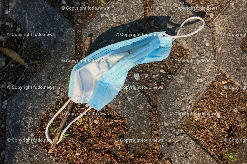 Corona_ 5 Jahre Covid Lockdown_ 15.03.2025-78 | 15.03.2025, Linz, AUT, Corona, 5 Jahre Covid Lockdown, im Bild Stadtansichten, Themenbild, Maske, Strasse, weggeworfen, Schutz, SARS, Virus