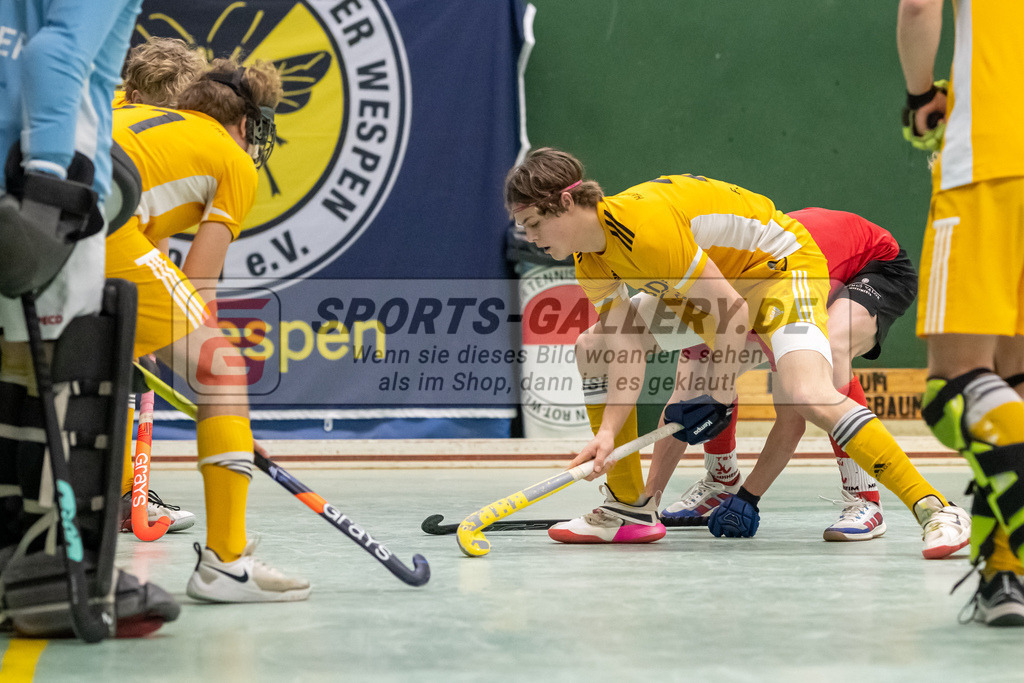 SFE_20230304_0036 | Deutsche Meisterschaft Männliche U16 Halle 2023 am 04.03.2023 in Köln (KTHC Stadion Rot-Weiss Köln Tennis and Hockey Club), Photo: Stephan Fehrmann 2022 (Sports-Gallery)