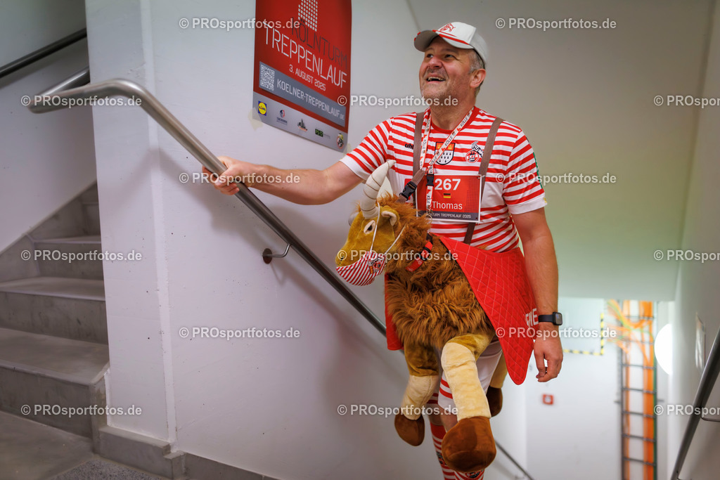 KölnTurm Treppenlauf; Köln, 03.08.2025 | Impressionen vom KölnTurm Treppenlauf am 03.08.2025 in Köln (Nordrhein-Westfalen). 