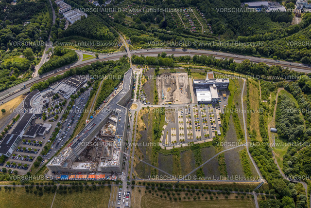 Dortmund230700528 | Luftbild, Technologiepark Gewerbegebiet Phoenix West, Baustelle Materna Hauptzentrale, Hörde, Dortmund, Ruhrgebiet, Nordrhein-Westfalen, Deutschland
