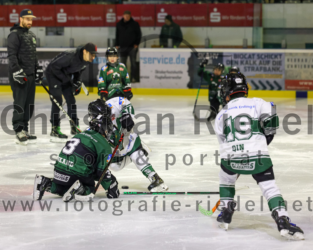 2025-12-14_108_TSV_Erding_gegen_ECDC_Memmingen_Indians | Erding, Deutschland, 14.12.2025:Eishockey, Oberliga Süd 2025 / 2026, 26. Spieltag, TSV Erding gegen ECDC Memmingen Indians, Endergebnis: 1:2Foto: Christian Riedel / fotografie-riedel.net