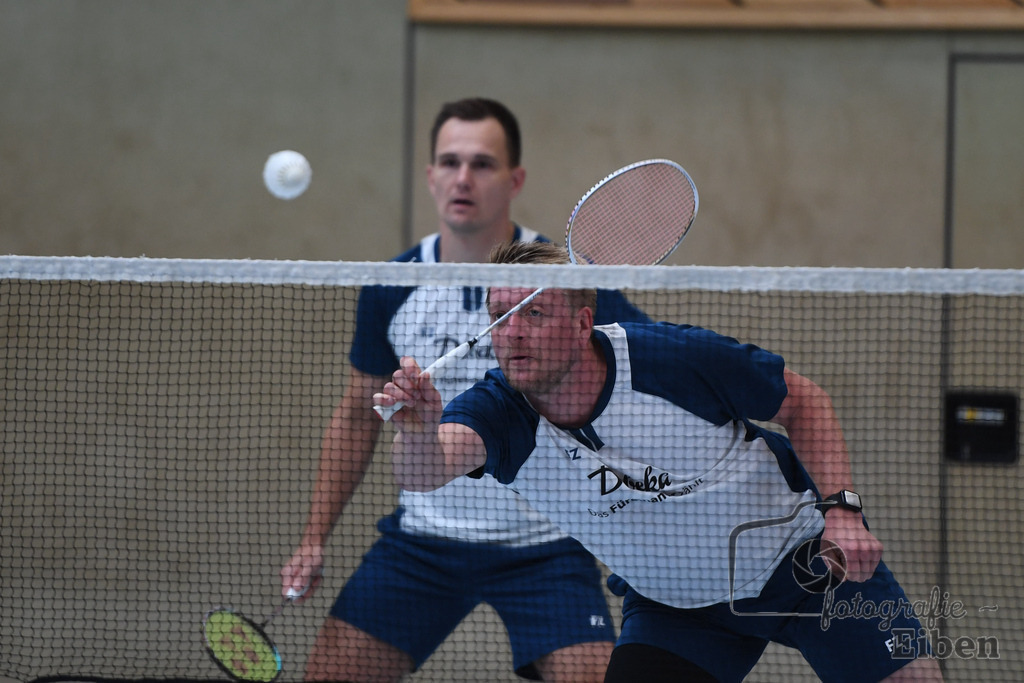 Badminton TV Metjendorf | Herren Doppel, Frank Juchim und Tim Struckenschneider; Badminton TV Metjendorf am 26.10.2025 in Metjendorf (Sporthalle Auf dem Kamp); Photo: Philip Eiben 2025 - Realisiert mit Pictrs.com