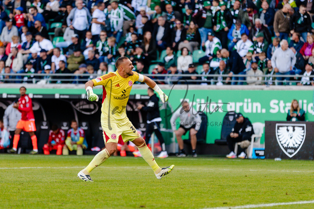 2. Bundesliga, Saison 2025/26, 5. Spieltag : SC Preußen Münster - Fortuna Düsseldorf | Münster, 14.09.2025: 2. Bundesliga, 5. Spieltag, SC Preußen Münster gegen Fortuna Düsseldorf im LVM-Preußenstadion in Münster. Foto: sportfotografie.ms | Markus Paletta - Realisiert mit Pictrs.com