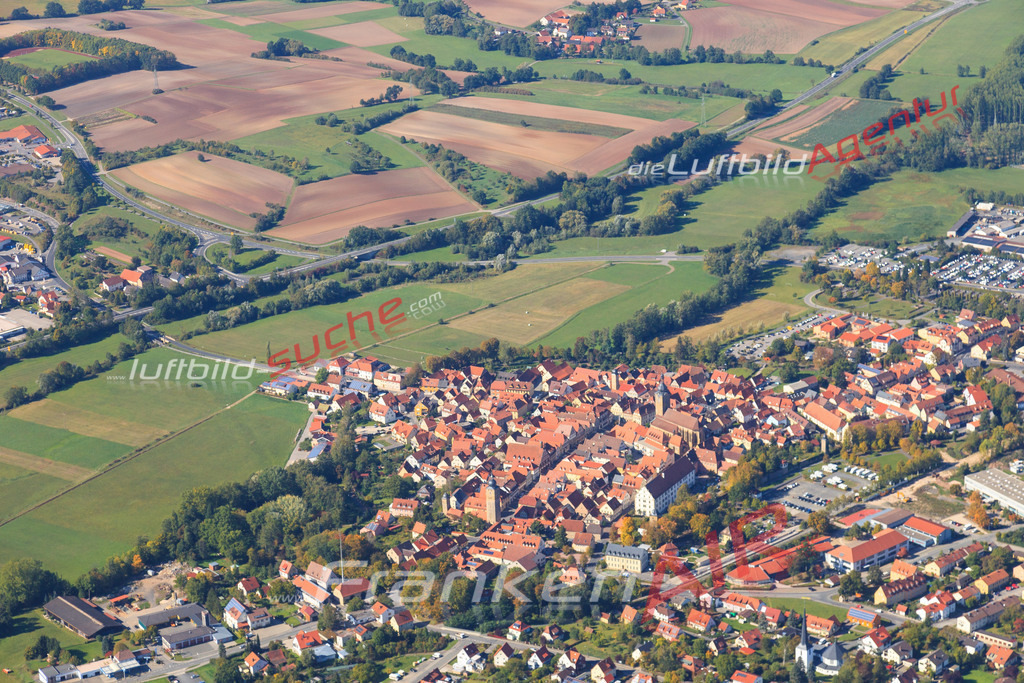 Luftbild von  Ebern - Luftaufnahme wurde 2015 von https://frankenair.de mittels Flugzeug (keine Drohne) erstellt - die Geschenkidee
