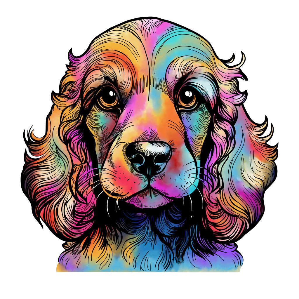 Cocker | Illustrationen, digitalpainting, animals, dogs, hunde, art, Kunst, Illustrationsart, Bielefeld, Germany - Realisiert mit Pictrs.com