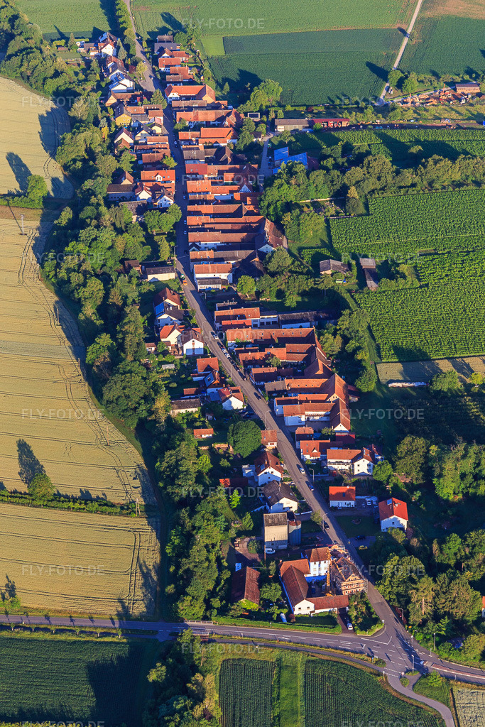 Luftbild: Ortsansicht von Osten in Vollmersweiler im Bundesland Rheinland-Pfalz in Deutschland. Foto: IMG_007788.jpg vom 21.06.2020 durch Werner Riehm/FLY-FOTO.de