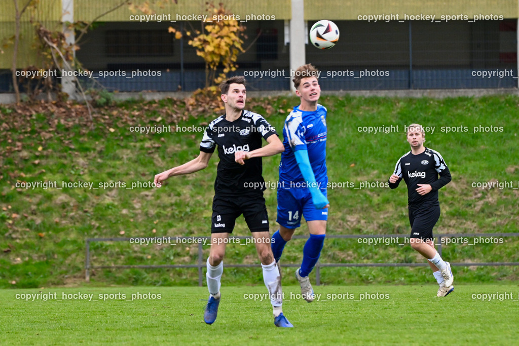 MSC Magdalen vs. SV Wernberg | #13 Marc Lenuweit MSC Magdalen, #14 Fabian Obmann SV Wernberg, MSC Magdalen vs. SV Wernberg, MSC Magdalen vs. SV Wernberg am 10.11.2024 in Magdalen (Sportplatz Magdalen), Austria, (Photo by Bernd Stefan)